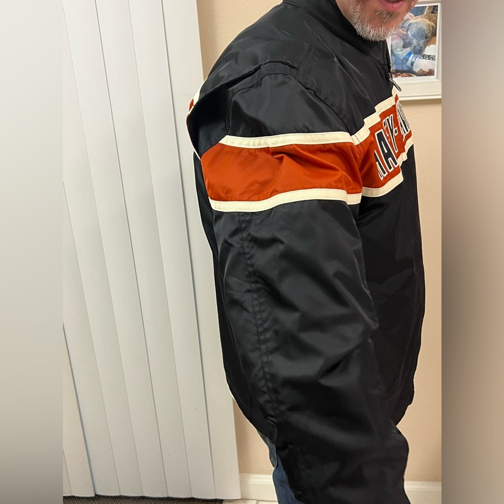Harley Davidson Nylon Riding Jacket, Size Large, New Without Tags - Picture 4 of 6